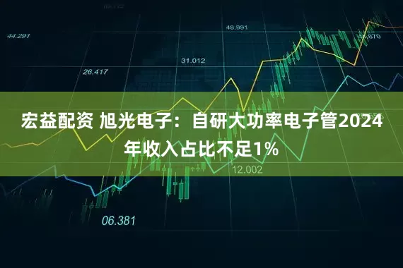 宏益配资 旭光电子：自研大功率电子管2024年收入占比不足1%